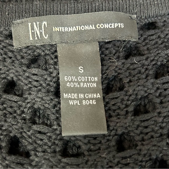 INC International Concepts Sequined Front Open Knit Sweater‎ - Picture 7 of 7